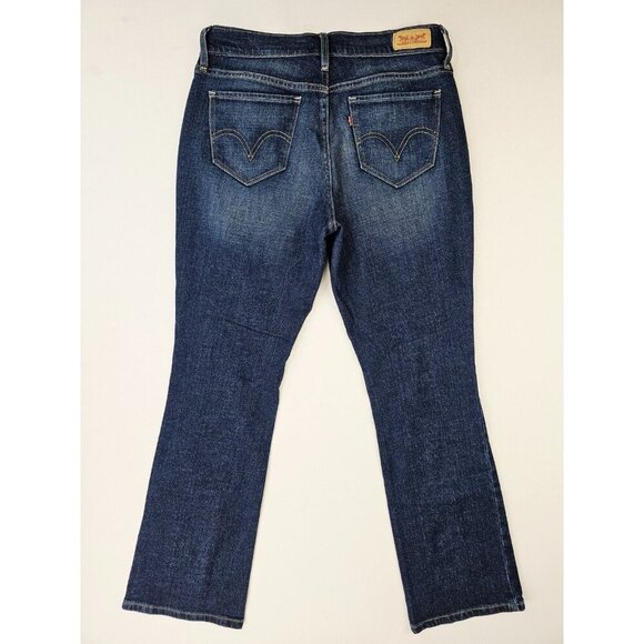 Levis 27X30 Womens 515 Bootcut Size 4 Blue Denim 5 Pocket Logo Tag Jeans - Picture 1 of 14